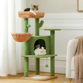 Cactus Cat Tree – Multi-Level Cat Tower with Condo & Scratching Post