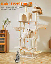 71.7-Inch Multi-Level Cat Tree Tower