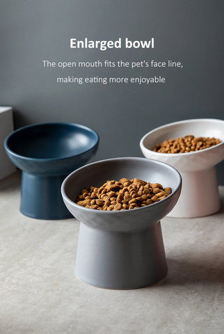 Nordic Style Elevated Ceramic Pet Bowl