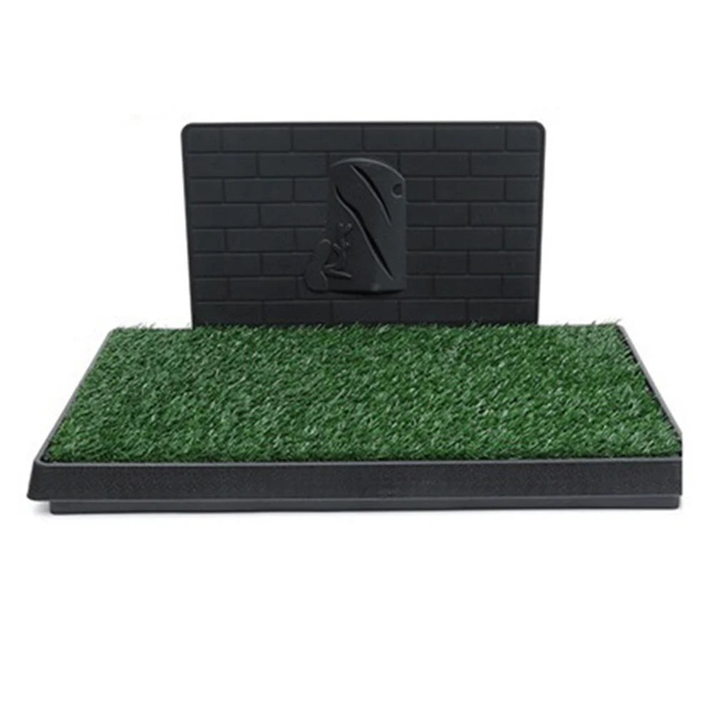 Artificial Grass Dog Pee Pad with Large Tray - Reusable