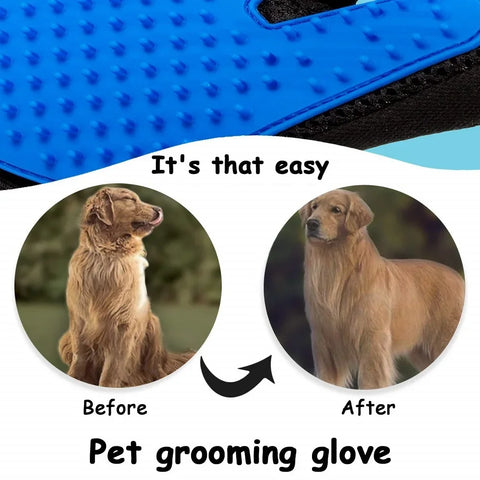 Pet Grooming Glove for Cats & Dogs