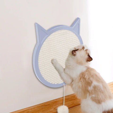 Cat Shape Sisal Wall-Mounted Cat Scratcher