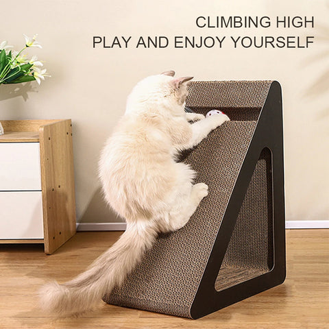 2-in-1 Cat Scratch Cardboard with Rotating Ball