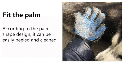 Pet Grooming Glove for Cats & Dogs