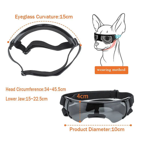 Dog Sunglasses with Adjustable Strap