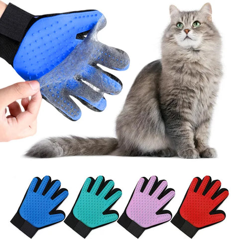 Pet Grooming Glove for Cats & Dogs