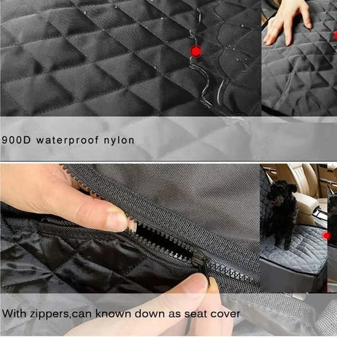 Foldable Dog Car Seat Cover & Travel Hammock