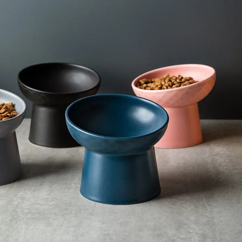 Nordic Style Elevated Ceramic Pet Bowl