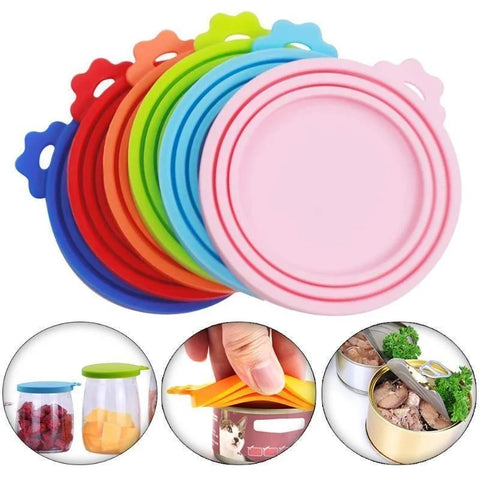 Reusable 3-in-1 Silicone Pet Food Can Cover