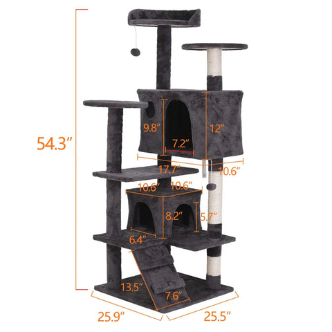 55" Cat Tree Tower Activity Center