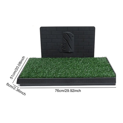 Artificial Grass Dog Pee Pad with Large Tray - Reusable