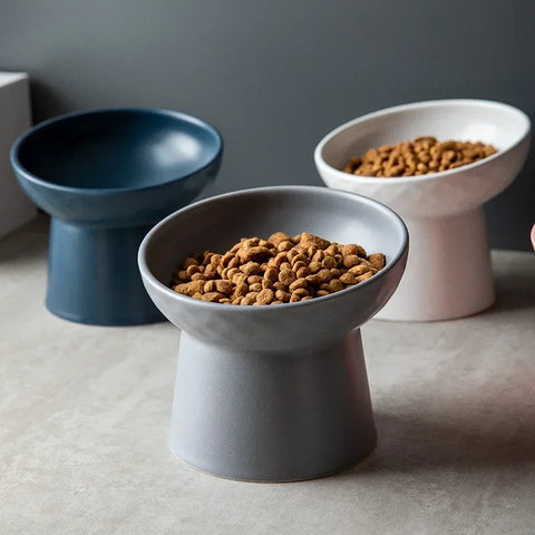 Nordic Style Elevated Ceramic Pet Bowl