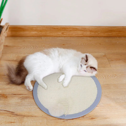 Cat Shape Sisal Wall-Mounted Cat Scratcher